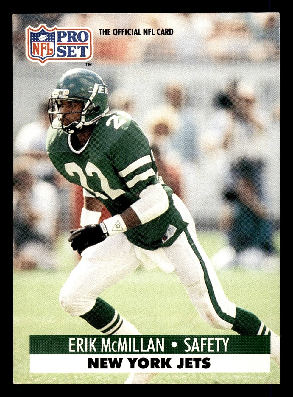 1991 Pro Set #247 Erik McMillan Football Card New York Jets
